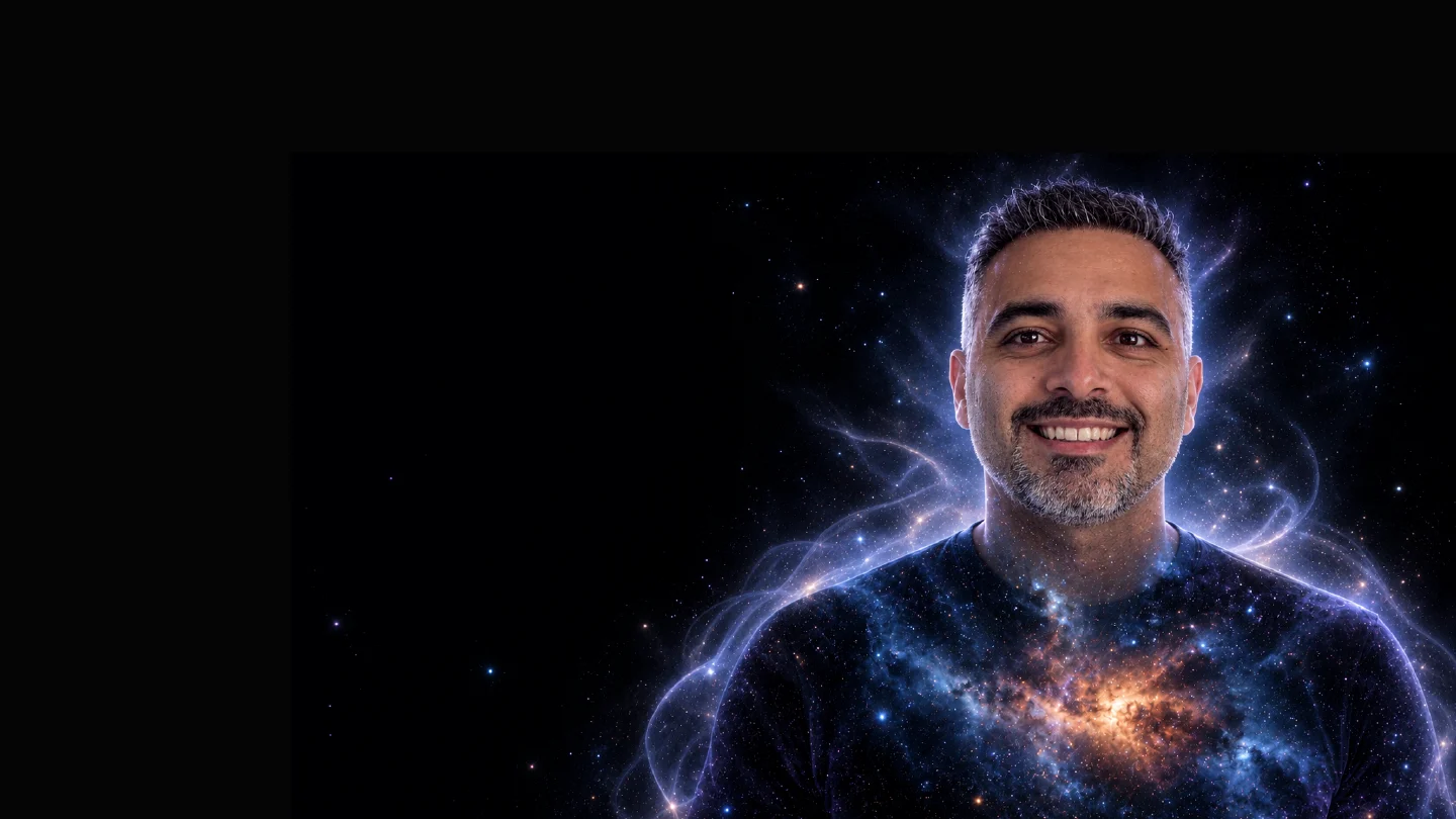 Said Shiripour, freundlich im kosmischen Porträt